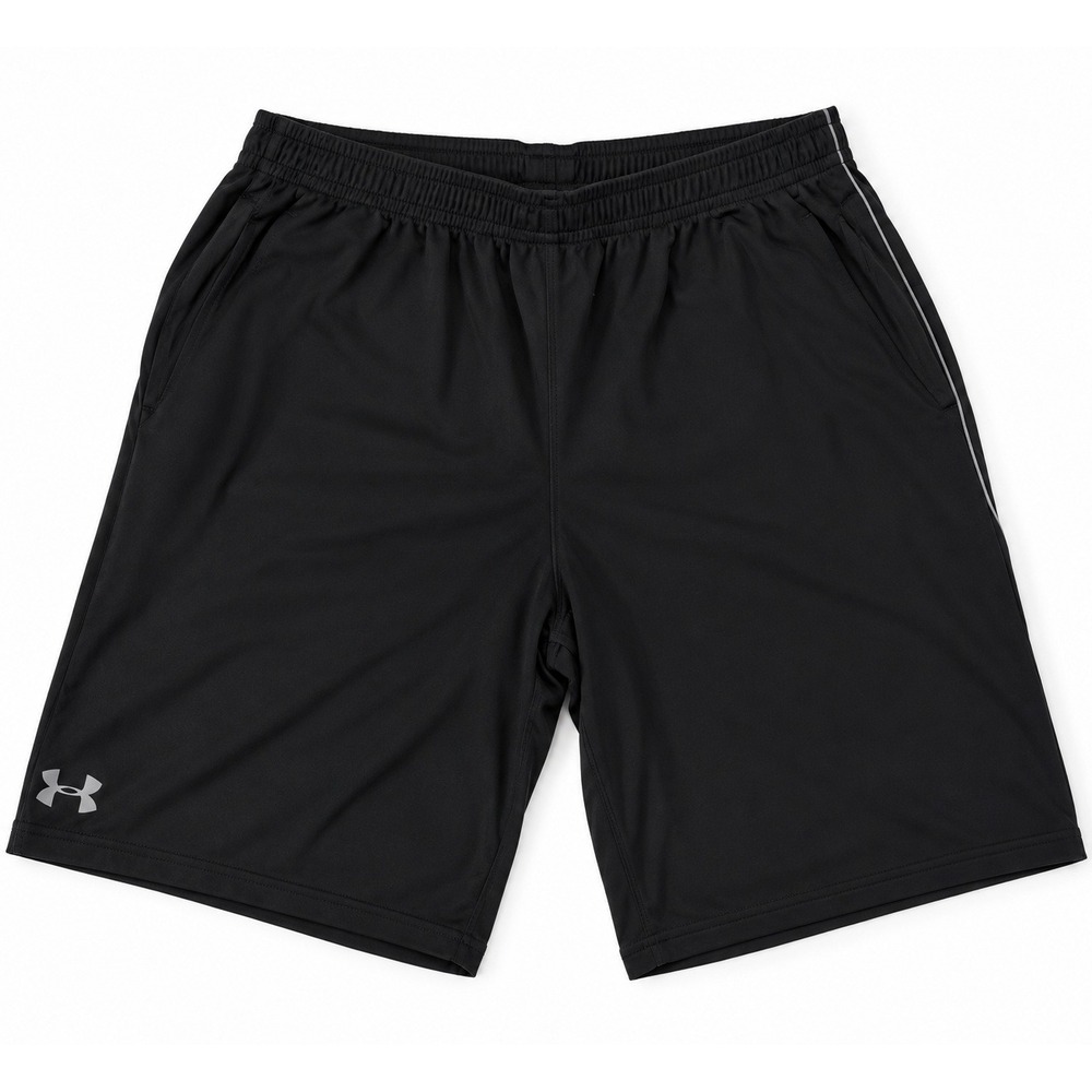 Athletic Under Armour Boys Shorts YLG 14-16 Black Gray Performance Training